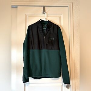 Men’s Loose Under Armour Black and Green Pullover